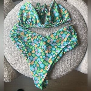 Skatie bathing suit top and bottom